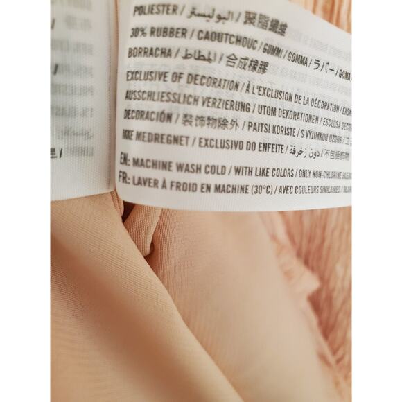 Abercrombie & Fitch Pink Crinkle Texture Twist-Front Mini Dress | Size Small - Picture 10 of 10